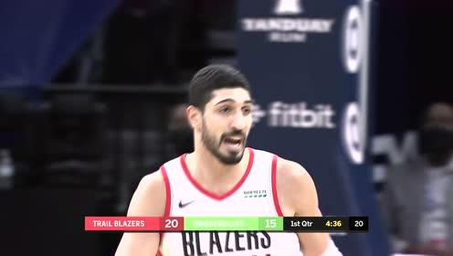【NBA录像回放 原声】开拓者vs森林狼 第1节英文原声回放