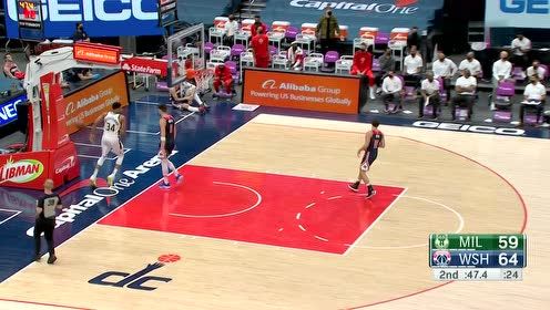 【NBA集錦】助球隊穩(wěn)住局面 字母哥三分+快下暴扣
