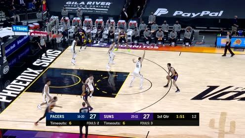 【NBA集錦】蝦仁豬心！布克攻防結(jié)合后仰跳投輕松寫意