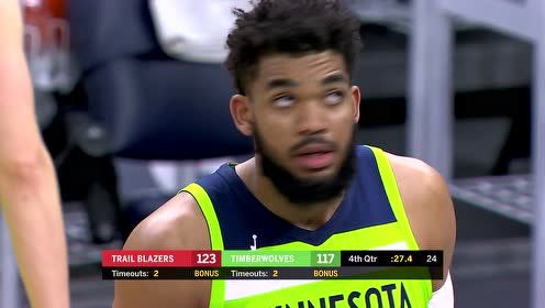 【NBA录像回放 国语】开拓者vs森林狼 第4节中文解说回放