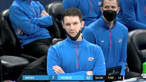 【NBA錄像回放 國語】尼克斯vs雷霆第1節(jié)中文解說回放