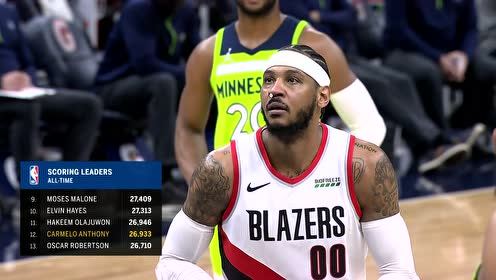 【NBA录像回放 原声】开拓者vs森林狼 第2节英文原声回放