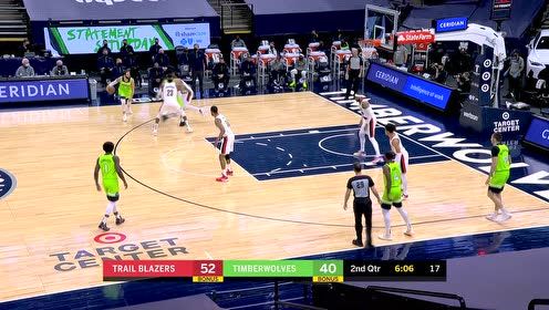 【NBA集锦】安东尼中距离出手脱筐 利特尔篮下一挑四强行补进