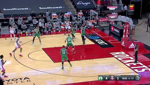 【NBA集锦】塔图姆空中对抗滞空挑篮得手 波特天外飞仙随手一抛还以颜色