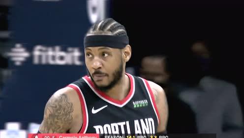 【NBA集锦】经典动作怎么打怎么有 安东尼中距离迎射防守