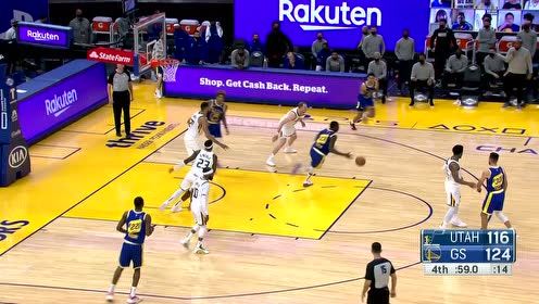 【NBA集錦】什么叫做超級巨星！庫里一攻一傳鎖定勝局