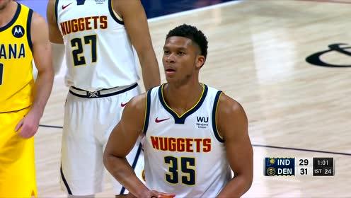 【NBA录像回放 国语】步行者vs掘金 第1节中文解说回放