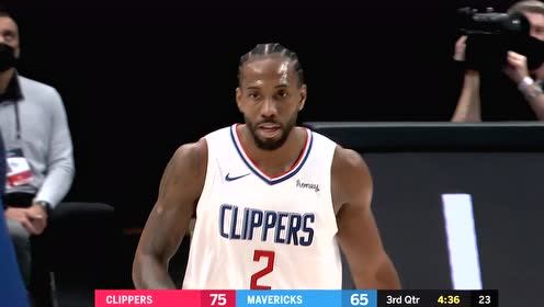 【NBA集锦】十项全能率队领先比分 莱昂纳德精准三分+突破助攻