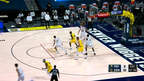 【NBA集锦】这才是脑后长眼!波特机智抢板一挑三背身后抛命中