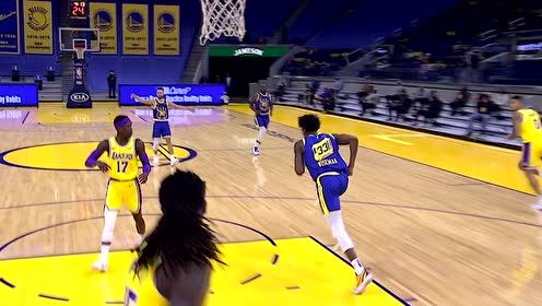 【NBA集錦】天空才是極限 庫(kù)里擊地妙傳懷斯曼大鵬展翅無(wú)懈可擊