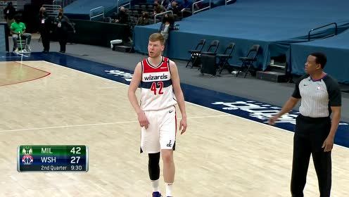 【NBA集锦】不按套路出牌 字母哥三分穿云打停奇才