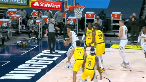 【NBA集锦】完美配合!穆雷底角直传巴顿正面三分一箭穿心