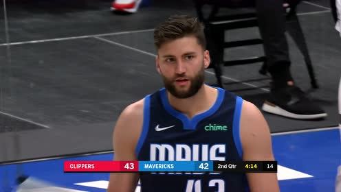 【NBA集锦】快船vs独行侠第2节英文原声回放