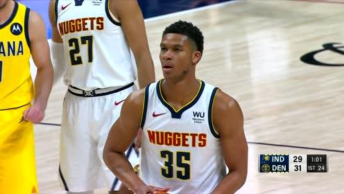 【NBA录像回放 原声】步行者vs掘金 第1节英文原声回放