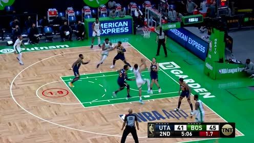 【NBA集錦】這就是領(lǐng)袖！塔圖姆三分命中立刻投入防守搶到球權(quán)為球隊再添兩分