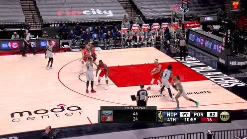 【NBA集锦】轻松写意干拔三分 安东尼外线开火力挽狂澜