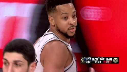 【NBA集锦】CJ灵动突破上篮建功 锡安鹞子翻身飞天暴扣