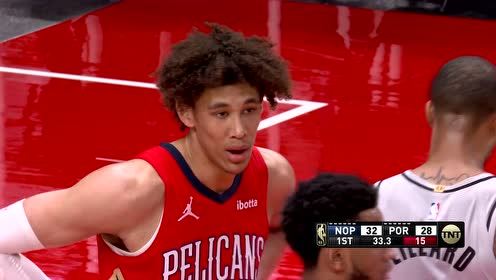【NBA錄像回放 國語】鵜鶘vs開拓者第1節(jié)中文解說回放