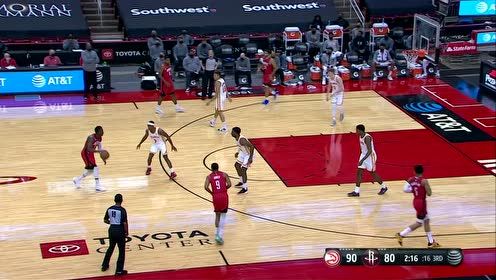 【NBA集锦】老鹰中路门户大开 奥迪击地小马丁战斧劈扣