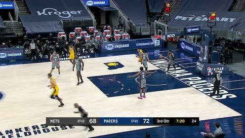 【NBA集锦】萨博尼斯vs篮网集锦 全面发挥砍下三双遗憾落败
