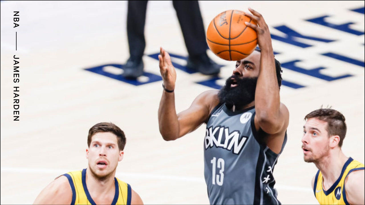 【NBA集锦】哈登40+10+15刷爆篮网队史纪录,为拿三双坚持到最后一回合