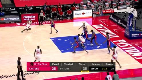 【NBA集錦】范弗利特回頭望月 助攻貝恩斯籃下輕松放籃