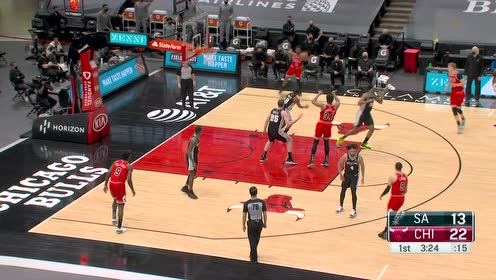 【NBA集锦】拉文抢断反击1打0彻底变成个人表演 滑翔劈扣毫不费力