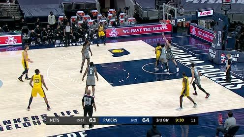 【NBA集锦】哈登无视防守强打上篮 霍乐迪转换三分轰炸篮网