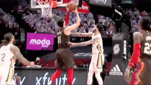 【NBA集锦】坎特积极拼抢二次进攻得手 球哥连线锡安空接暴扣