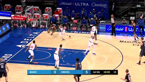 【NBA集锦】魔术开场进攻不顺 阿米努长驱直入打三分