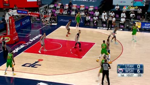 【NBA集锦】开场发难杀伤力惊人 英格尔斯连续两记三分轰炸篮筐