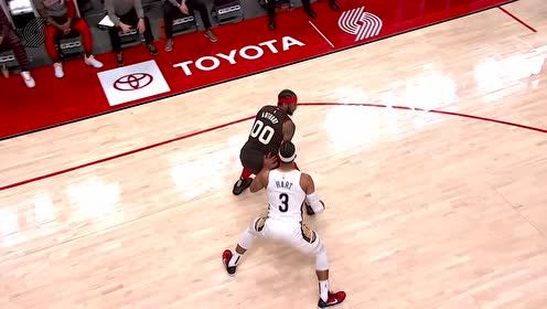 【NBA集锦】哈特腾云驾雾双手暴扣 安东尼翻身跳投还以颜色