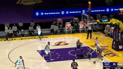 【NBA集锦】湖人防守固若金汤 詹姆斯神兵天降反击空接轰炸篮筐