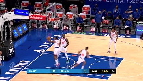 【NBA集锦】伯克斯风送轻舟助攻兰德尔 张弓望月爆射篮筐