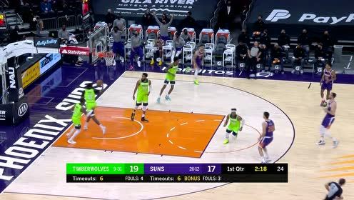 【NBA集錦】看喬丹球長(zhǎng)大的孩子 布克閃電疾馳極限出手漂移打進(jìn)