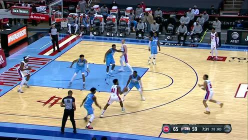 【NBA集錦】承擔(dān)全隊(duì)進(jìn)攻火力點(diǎn) 杰克遜底角接球飚射如愿瞬間完成