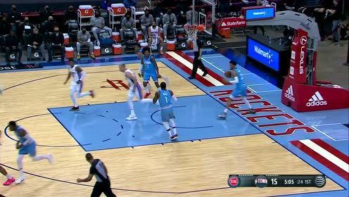【NBA集錦】化踉蹌為后仰！伍德攻防轉(zhuǎn)換翻身后仰輕松寫意