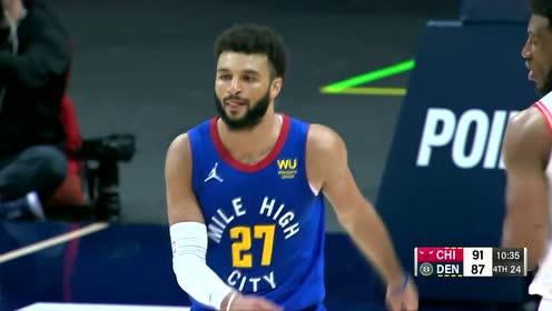 【NBA集锦】穆雷极限后撤步三分完美命中 怀特不遑多让三分还击