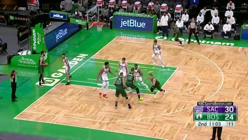 【NBA集锦】半路杀出个程咬金 塔图姆拍马赶到双手暴扣