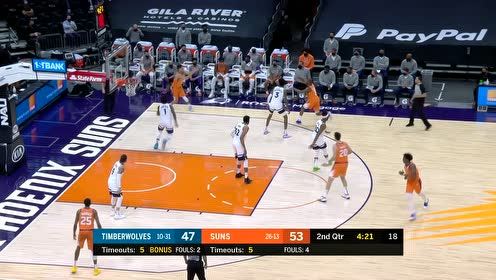 【NBA集錦】布里奇斯一騎絕塵雙手暴扣 布克錦上添花底角三分也中