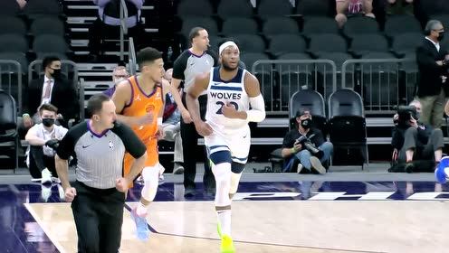 【NBA集錦】奧科吉助攻唐斯單臂劈扣 布克漂移中投還以顏色