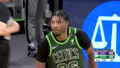 【NBA集锦】斯玛特以球领人送妙传 泰斯霸王举鼎双手重扣