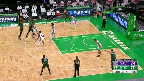 【NBA集锦】手感热的发烫 布朗飞身补篮+急停三分连拿5分