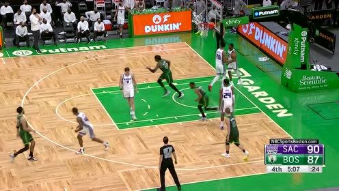 【NBA集锦】福克斯手起刀落三分命中 沃克单骑闯关低手上篮