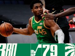 NBA常规赛：三节战罢，爵士以79-77领先猛龙2分