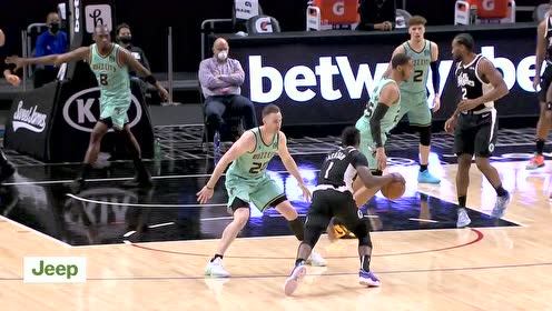 【NBA集锦】两位大哥连线 小卡分球乔治飙中三分