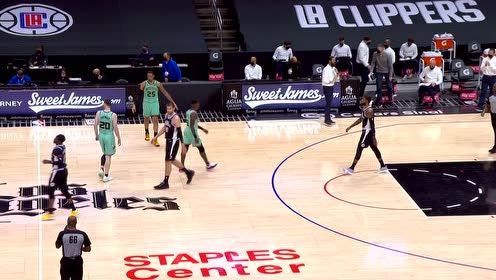 【NBA集锦】面对旧主不留情 巴图姆抢断一条龙暴扣