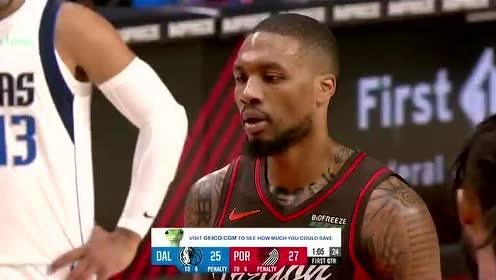 【NBA录像回放 国语】独行侠vs开拓者中文解说全场回放