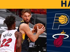 NBA常规赛：半场战罢，步行者57-49领先热火