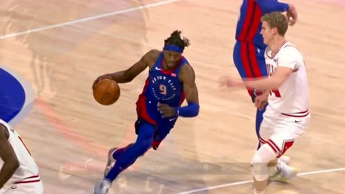 【NBA集錦】格蘭特閃轉騰挪連過3人 信手沖筐若白云出岫